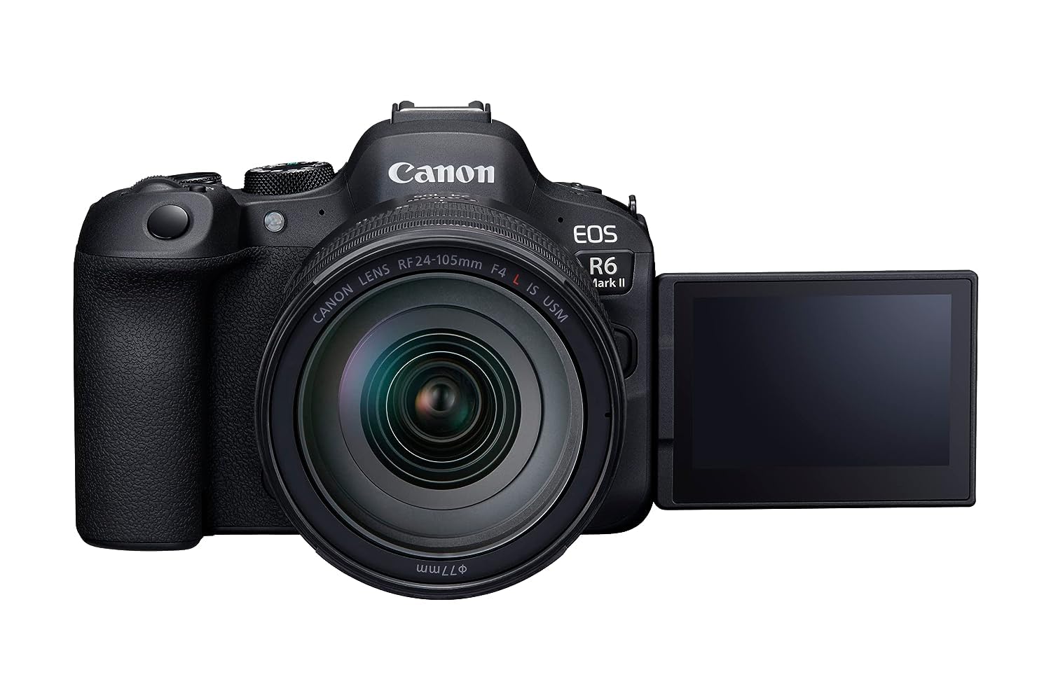 Canon EOS R6 Mark II 24. 2 MP Mirrorless Camera with RF24-105mm f4 L is USM Lens Kit (Black) Canon EOS R6 Mark II 24. 2 MP Mirrorless Camera with RF24-105mm f4 L is USM Lens Kit (Black)